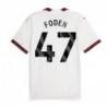 Manchester City Away Shirt 2023-24 with Foden 47,White