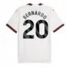 Manchester City Away Shirt 2023-24 with Bernardo 20,White