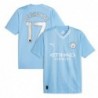 Manchester City Home Shirt 2023-24 with De Bruyne 17,Blue