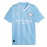 Manchester City Home Shirt 2023-24 with J.Alvarez 19,Sky Blue