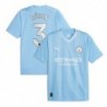 Manchester City Home Shirt 2023-24 with Rúben 3,Blue