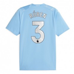 Manchester City Home Shirt 2023-24 with Rúben 3,Blue