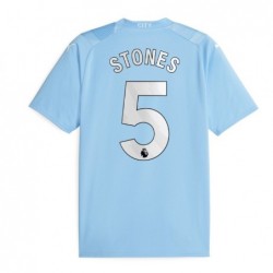 Manchester City Home Shirt 2023-24 with Stones 5,Sky Blue