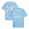 Manchester City Home Shirt 2023-24 with Mahrez 26,Sky Blue