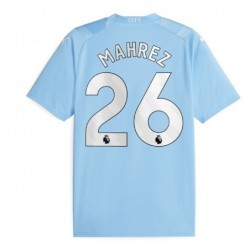 Manchester City Home Shirt 2023-24 with Mahrez 26,Sky Blue