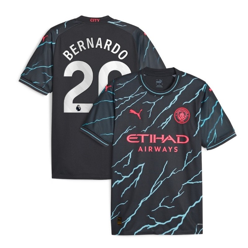 Bernardo Silva Manchester City 2023/24 Third Player Jersey-Navy