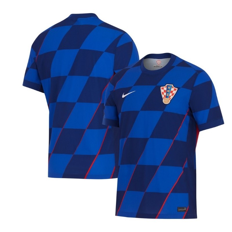 Croatia Away Stadium Shirt 2024 - Blue