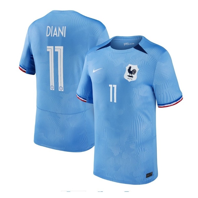 France Women Home Stadium Shirt 2023-24 with Diani 11,Blue