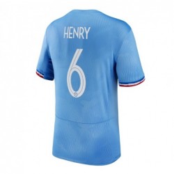 France Women Home Stadium Shirt 2023-24 with Henry 6,Blue