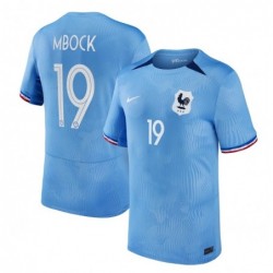 France Women Home Stadium Shirt 2023-24 with Mbock 19,Blue