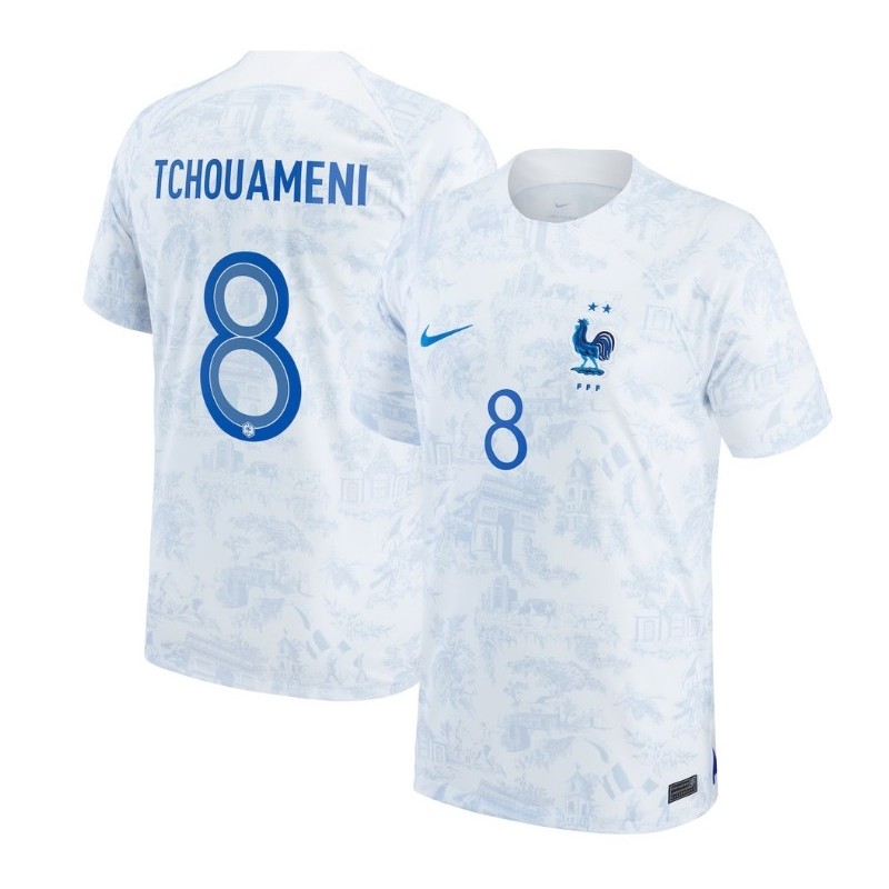 Aurélien Tchouaméni France National Team 2022-23 Away Jersey - White