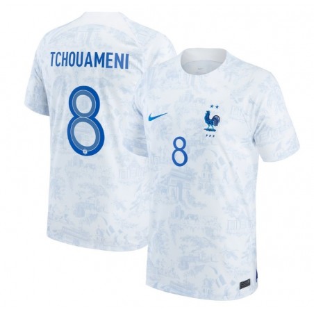 Aurélien Tchouaméni France National Team 2022-23 Away Jersey - White