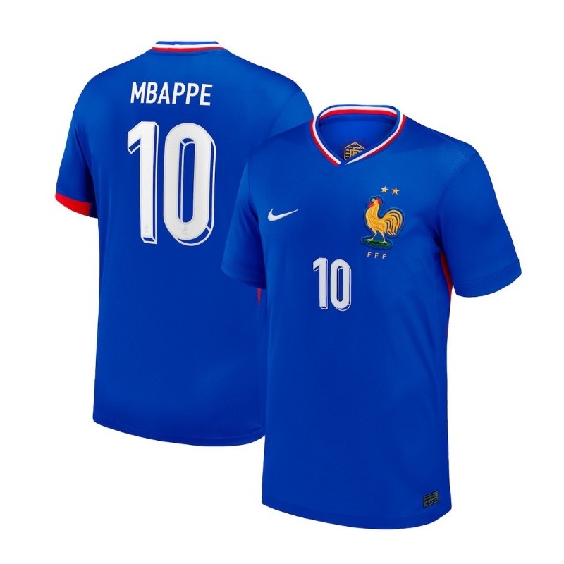 Kylian Mbappe France National Team 2024 Home Jersey - Blue