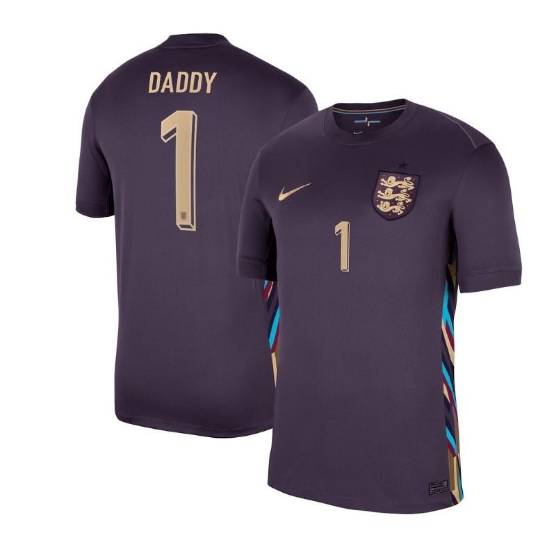 England Away Stadium Shirt 2024 with DADDY 1,Purple