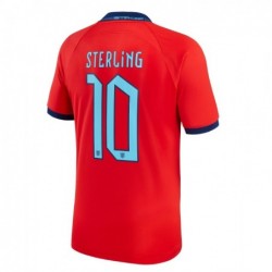 Raheem Sterling England National Team 2022-23 Away Jersey - Red