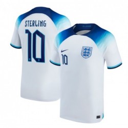 Raheem Sterling England National Team 2022-23 Home Jersey - White