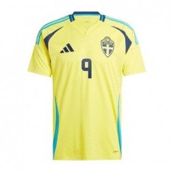 Sweden Home Shirt 2024 with Isak 9 printing - Yellow