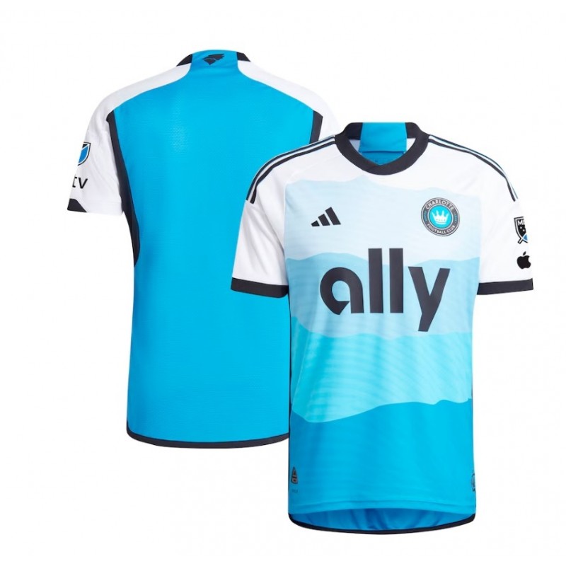 Men's adidas Blue Charlotte FC 2024 The Carolina Kit: Explore Authentic Jersey