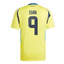 Sweden Home Shirt 2024 with Isak 9 printing - Yellow