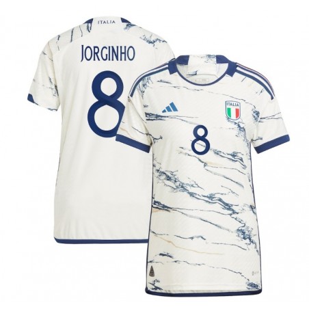 Jorginho Italy National Team 2023 Away Player Jersey - White