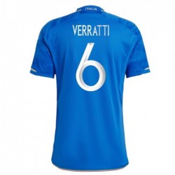 Marco Verratti Italy National Team 2023 Home Jersey - Blue