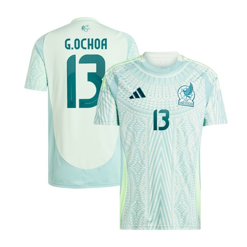 Guillermo Ochoa Mexico National Team 2024 Away Player Jersey - Green