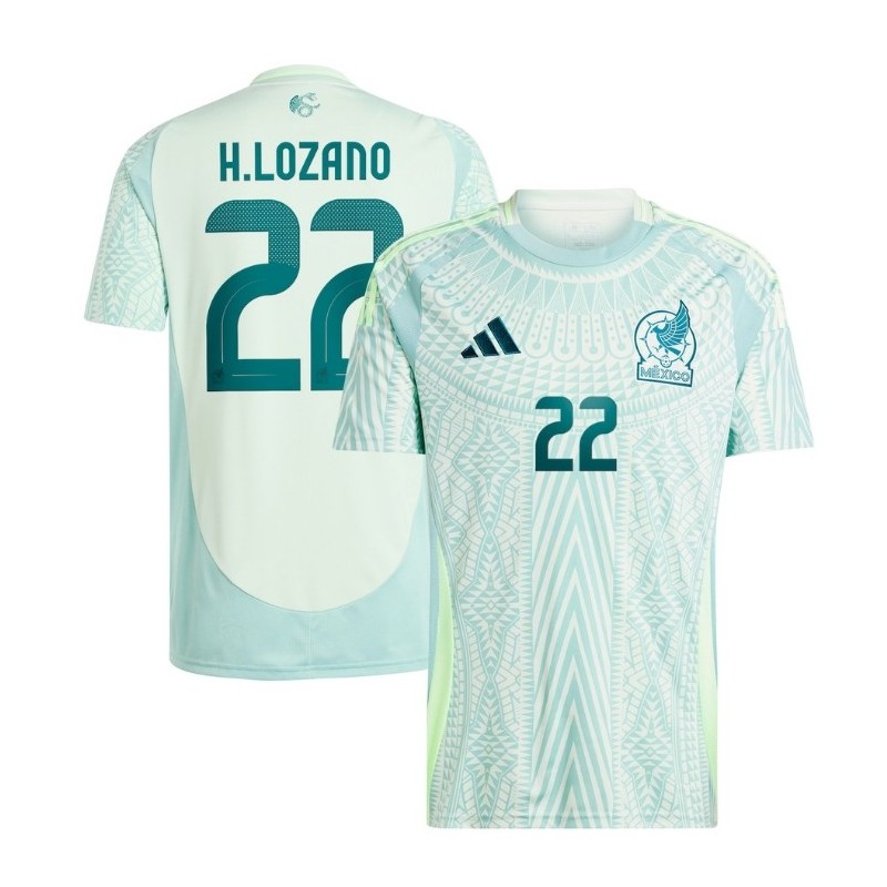 Hirving Lozano Mexico National Team 2024 Away Player Jersey - Green