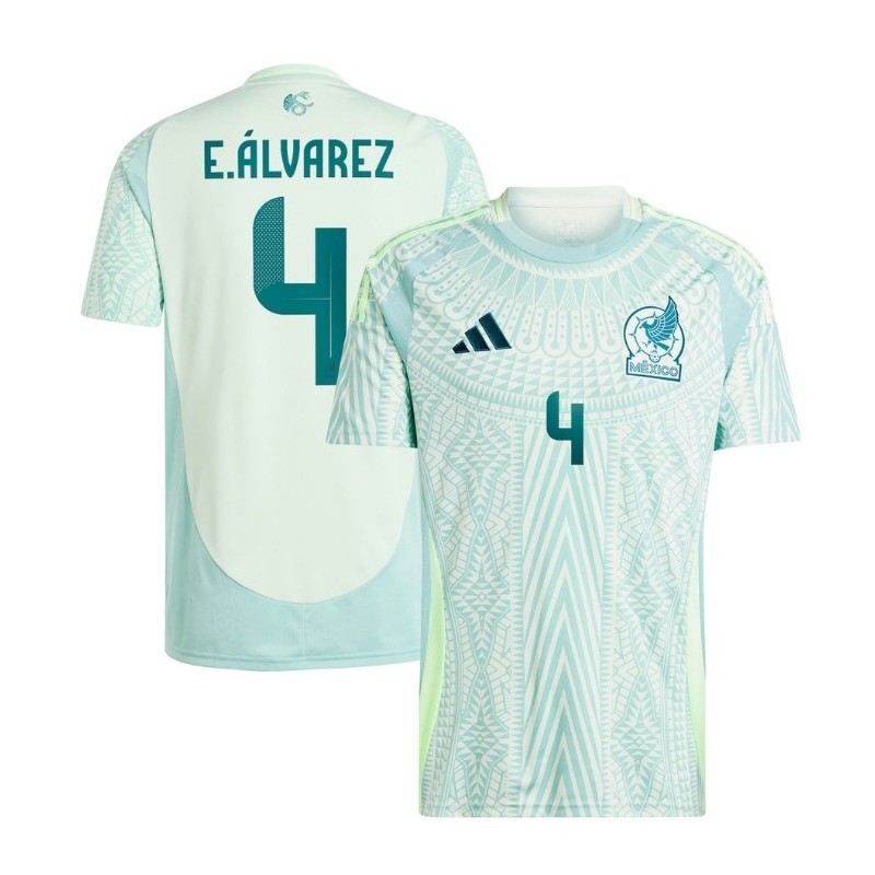 Edson Alvarez Mexico National Team 2024 Away Player Jersey - Green