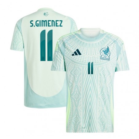 Santiago Giménez Mexico National Team 2024 Away Player Jersey - Green