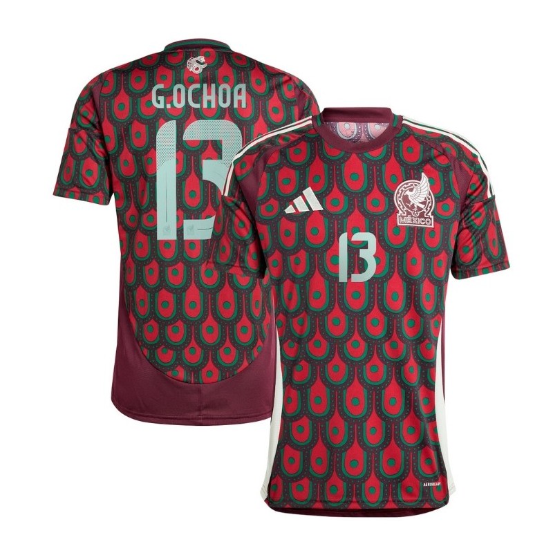 Guillermo Ochoa Mexico National Team 2024 Home Player Jersey - Burgundy