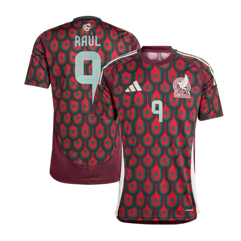 Raul Jimenez Mexico National Team 2024 Home Player Jersey - Burgundy