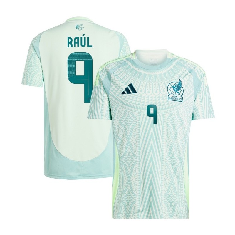 Raul Jimenez Mexico National Team 2024 Away Player Jersey - Green