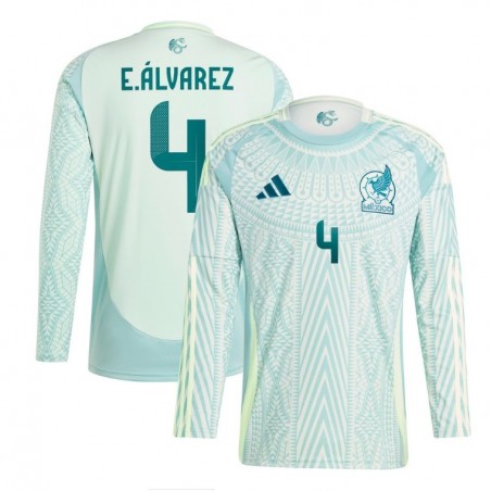 Edson Alvarez Mexico Team 2024 Away Player Long Sleeve Jersey - Green