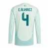 Edson Alvarez Mexico Team 2024 Away Player Long Sleeve Jersey - Green