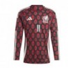 Santiago Giménez Mexico Team 2024 Home Player Long Sleeve Jersey - Burgundy