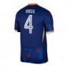 Netherlands Away Stadium Shirt 2024 with Virgil 4 printing - Blue