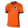 Frenkie de Jong Netherlands National Team 2024 Home Jersey - Orange