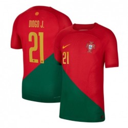 Diogo Jota Portugal Team 2022-23 Home Vapor Match Jersey - Red