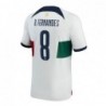 Bruno Fernandes Portugal Team 2022-23 Away Breathe Jersey - White