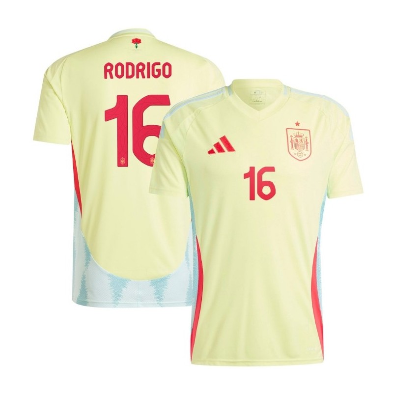 Rodrigo Spain National Team 2024 Away Jersey - Yellow