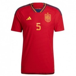 Sergio Busquets Spain National Team 2022-23 Home Jersey - Red