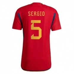 Sergio Busquets Spain National Team 2022-23 Home Jersey - Red