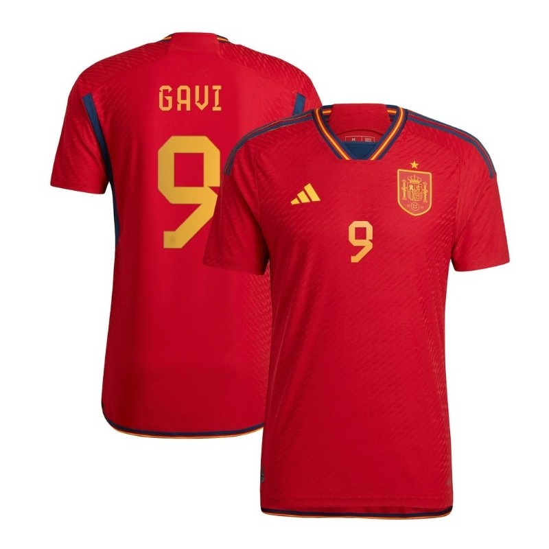 Gavi Spain National Team 2022-23 Home Jersey - Red