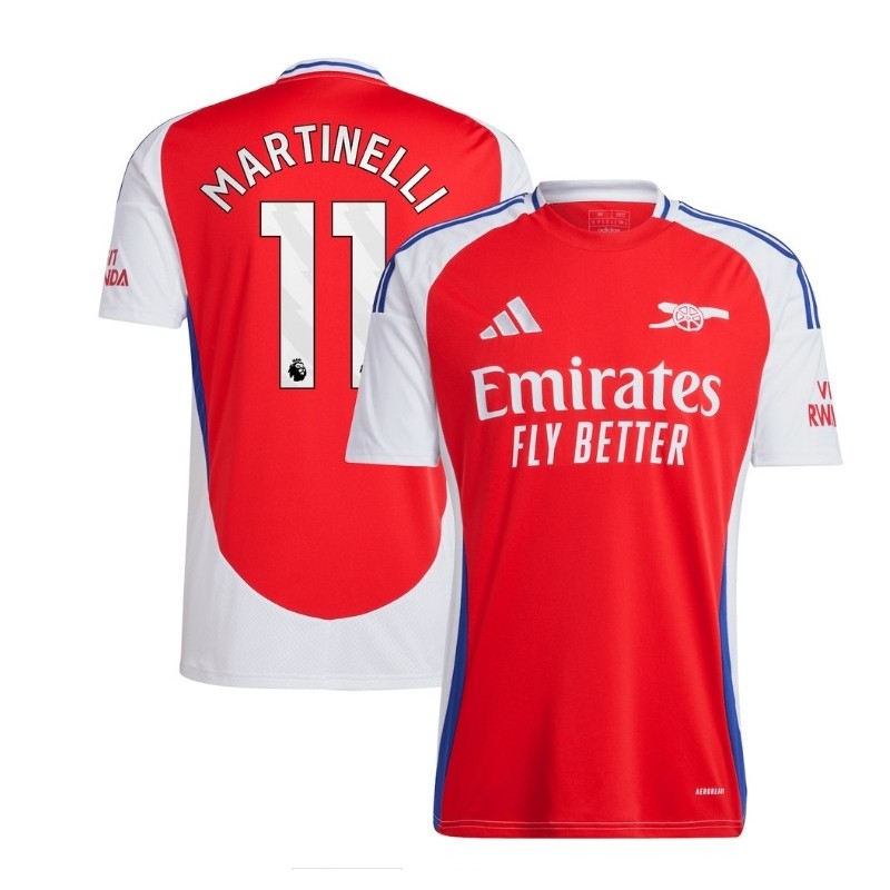 Gabriel Martinelli Arsenal 2024/25 Home Player Jersey – Red