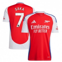 Arsenal Home Shirt 2024-25 with Saka 7 printing - Red