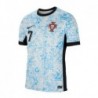 Portugal Away Stadium Shirt 2024 with Ronaldo 7 printing - Cream