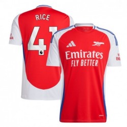 Arsenal Home Shirt 2024-25 with Rice 41 printing - Red