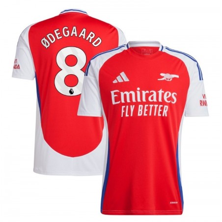 Arsenal Home Shirt 2024-25 with Ødegaard 8 printing - Red