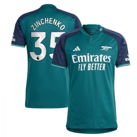 Arsenal Third Shirt 2023-24 with Zinchenko 35 printing-Green