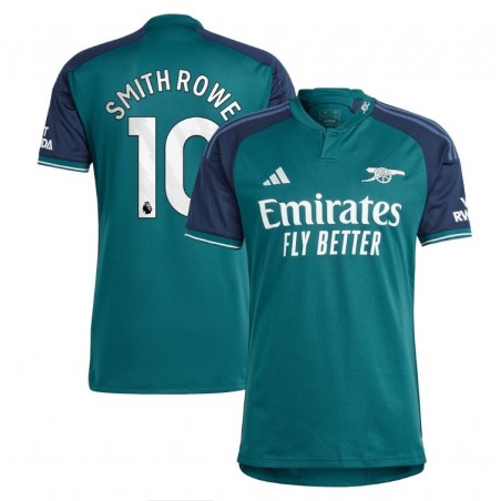 Arsenal Third Shirt 2023-24 with Smith Rowe 10 printing-Green